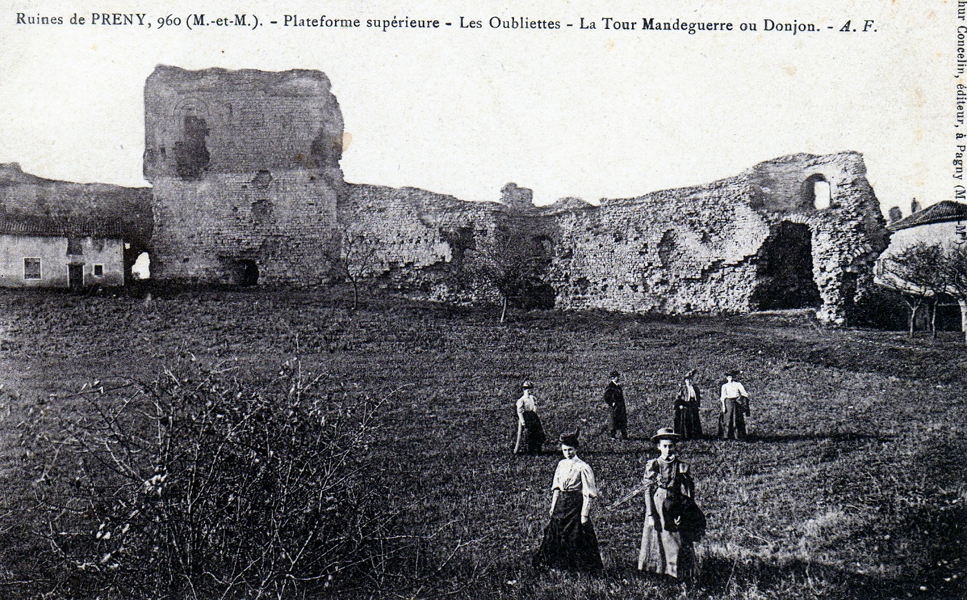 carte postale château Prény
