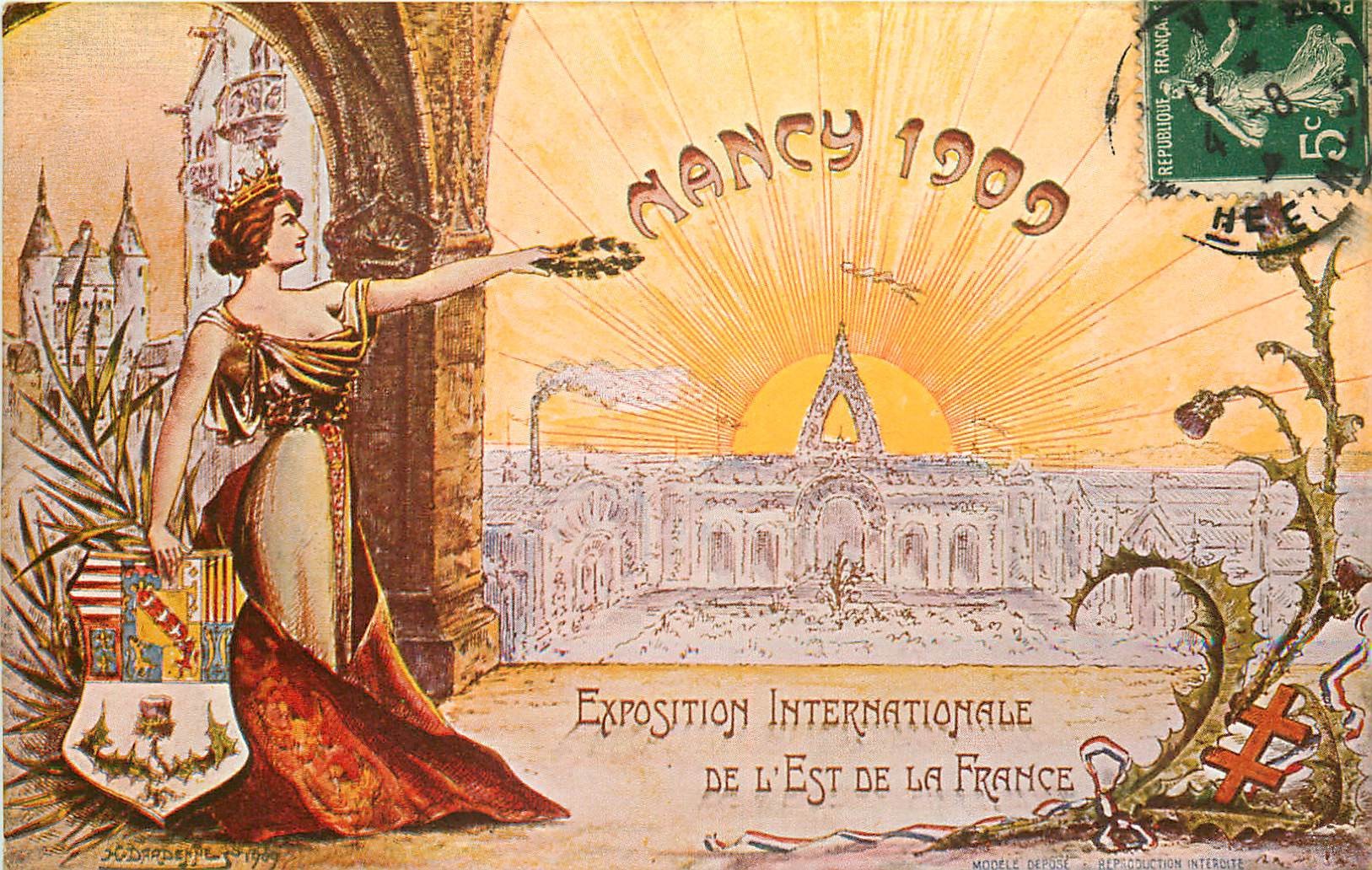 carte postale Nancy 1909